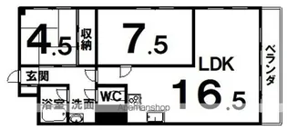 くしろ南大通マンション【904号室】の間取り