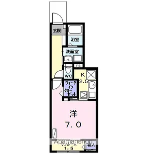 ガーデンプラザ Ⅱ【102号室】の間取り