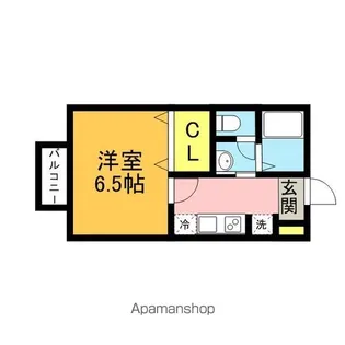 グリーンコーポ【206号室】の間取り