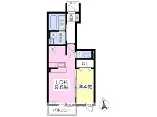 アムール【1階】の間取り