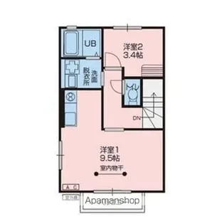 クラヴィア【205号室】の間取り