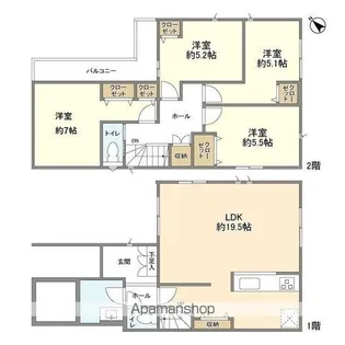 埼玉県さいたま市見沼区大字小深作【一戸建】の間取り