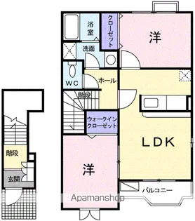 十夢想家【2階】の間取り