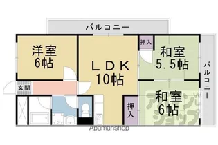 ロイヤルハイツ小野【306号室】の間取り