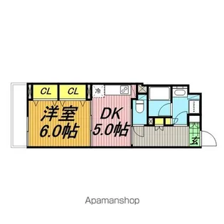 クリオ松戸伍番館【8階】の間取り