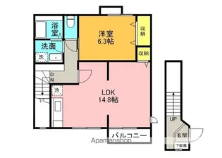 メゾン・ド・ウォーム A【203号室】の間取り