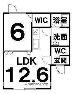 プレーリーハイツ【201号室】の間取り