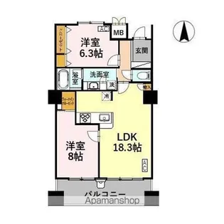 やわらぎ金沢【12階】の間取り