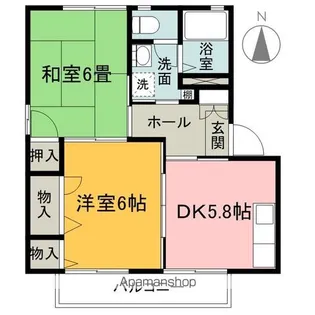 シャルマンB【1階】の間取り