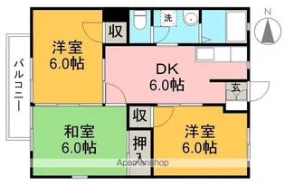 コーポまりも【1階】の間取り