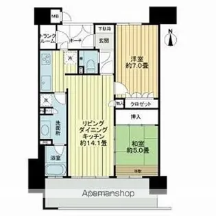 サーパス市駅前【403号室】の間取り