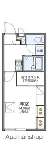 レオパレス夢【109号室】の間取り