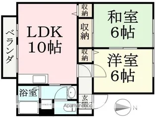 マイファミールT K【T102号室】の間取り