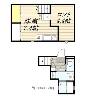 GRANDTIC EAST CHIBA【1階】の間取り