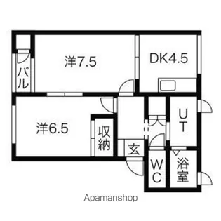 レジーナB【201号室】の間取り