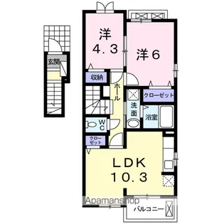 エターナル【2階】の間取り