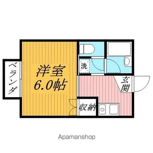 ベルコーポ明石【1階】の間取り