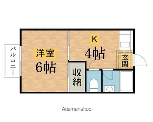 東京都八王子市山田町【アパート】の間取り