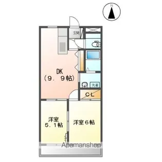 ベル・グラース【2階】の間取り
