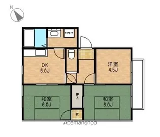 3DKの間取り画像