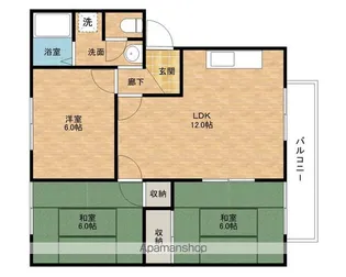 メゾンイワタ【B103号室】の間取り