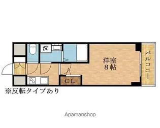 エスリード大阪グランフォート【2階】の間取り