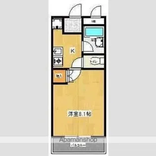 ウッドベルハイツ【1階】の間取り