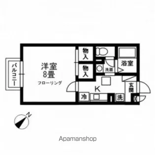 フォンテーヌ・中山【1階】の間取り