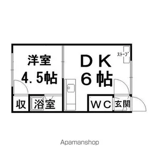 第1パークハイツ【2階】の間取り