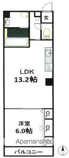 ブラービ南船場【11階】の間取り