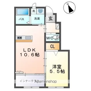 オネット【103号室】の間取り