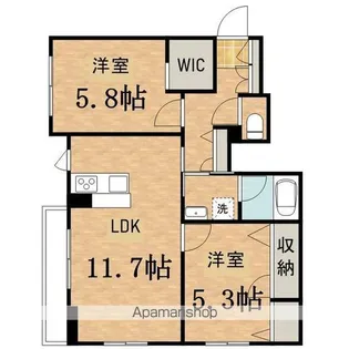 プチ・ボヌール【1階】の間取り