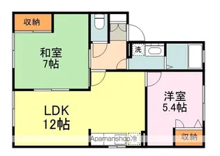 広島県福山市曙町3丁目【アパート】の間取り