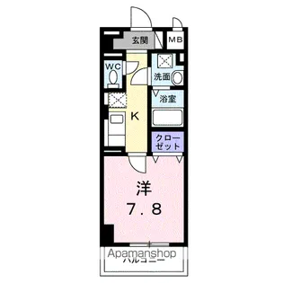 サンライズ 江平中町【4階】の間取り