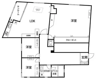 エルブレス駅西【301号室】の間取り