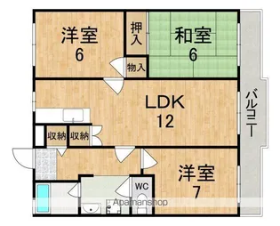 清川参番館【5階】の間取り