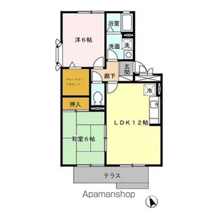 セジュール未来II A棟【1階】の間取り