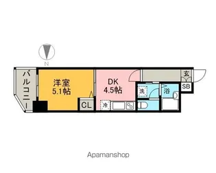 レジディア博多【10階】の間取り
