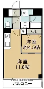 プラウドフラット河原町【6階】の間取り