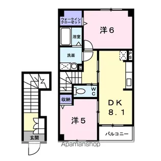 ラフレシールⅠ【2階】の間取り