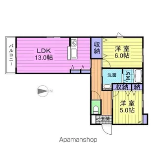 シャーメゾン エフ【2階】の間取り