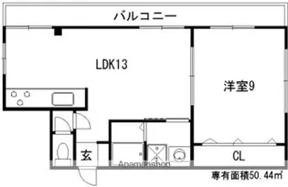 京町プラザ【202号室】の間取り