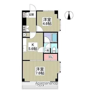 ベルヴューA館【3階】の間取り