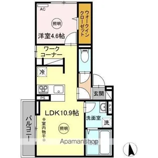 ルチア【3階】の間取り