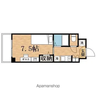 カレッジコート南大沢【204号室】の間取り
