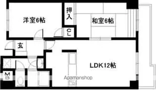グリーンコートマンション【2階】の間取り