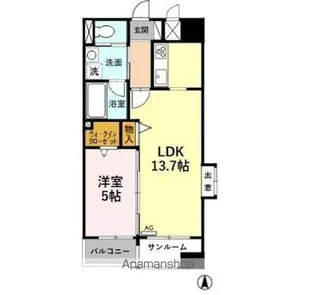 あいさきがけ【5階】の間取り