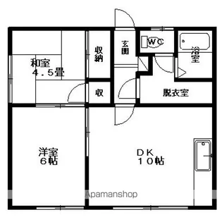 スカイハイツ【105号室】の間取り