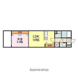 ALBA ROSE【303号室】の間取り