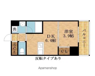 ヴィーナス今里【811号室】の間取り